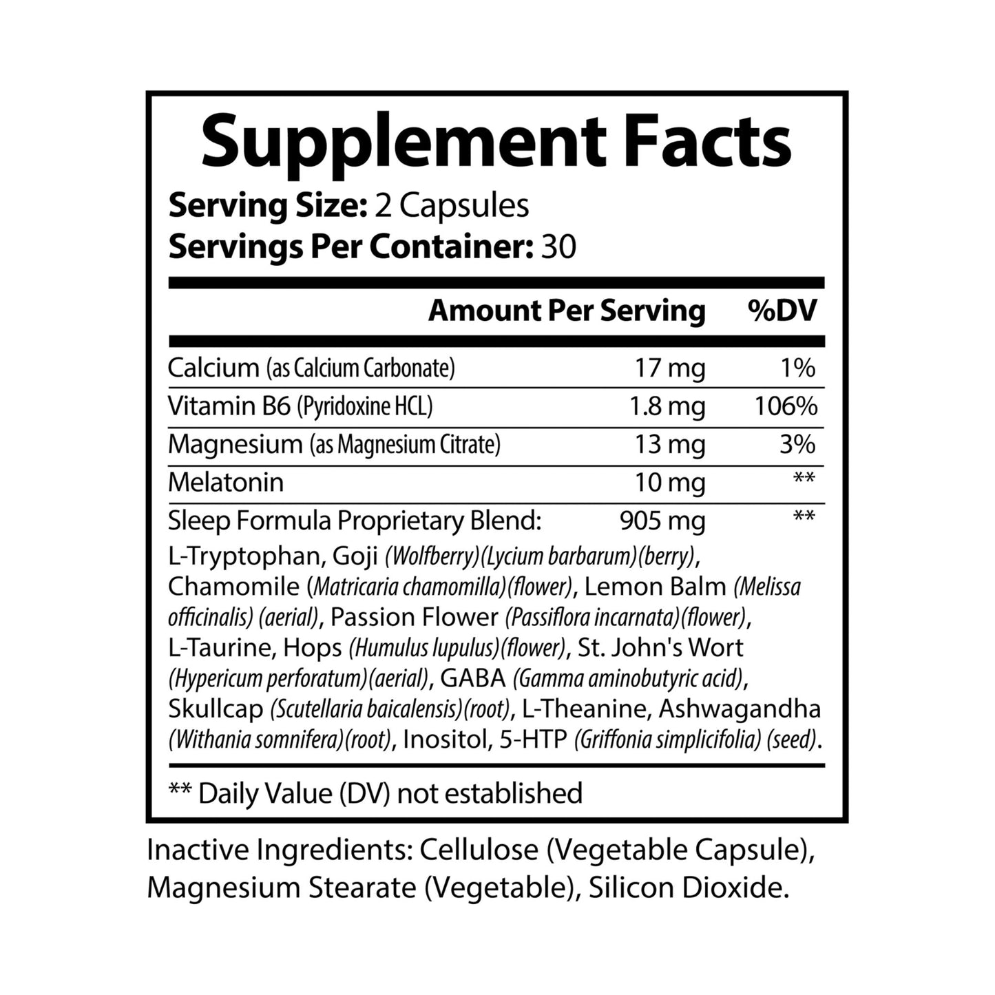 Dilatancy Sleep Supplement (60 Capsules)