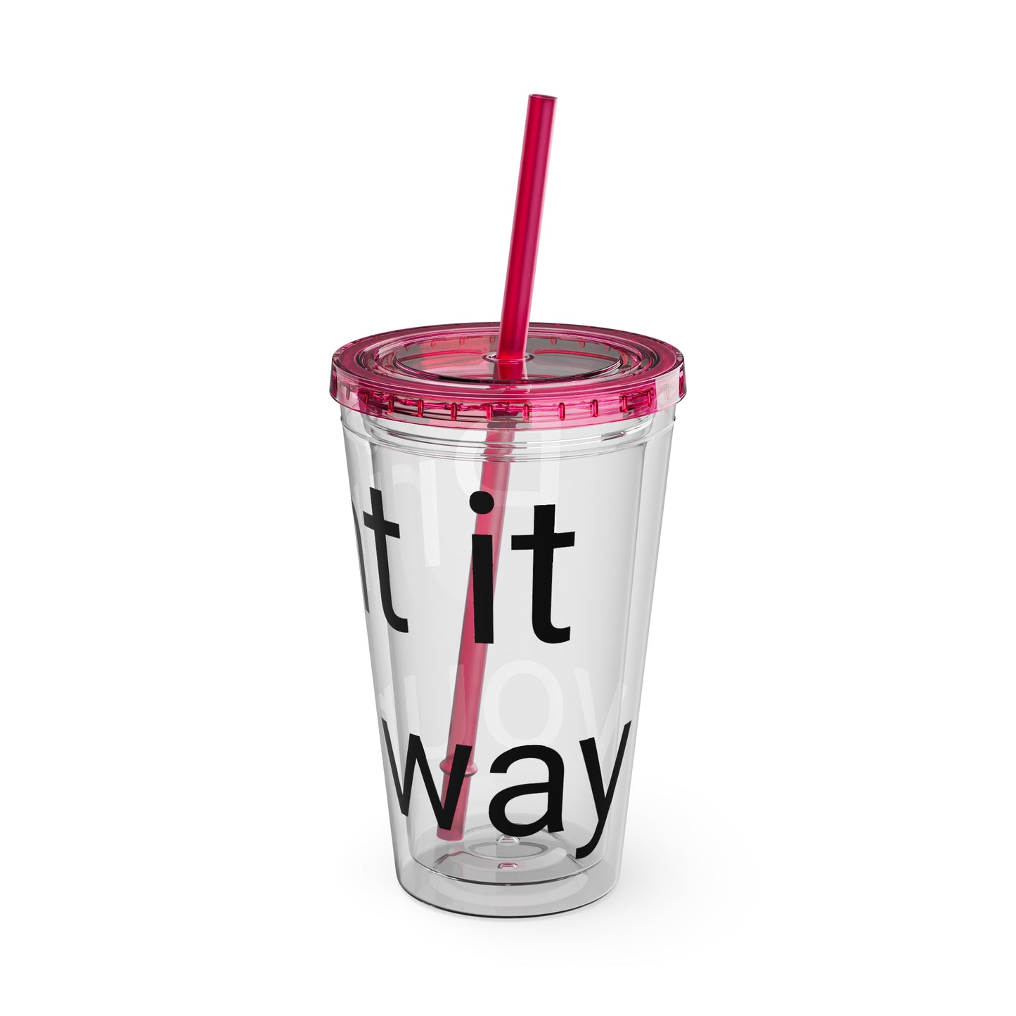 Sunsplash Tumbler with Straw | Motivational Travel Mug for Coffee Lovers, Reusable Drink Container, Eco-Friendly Gift, Summer Vibes