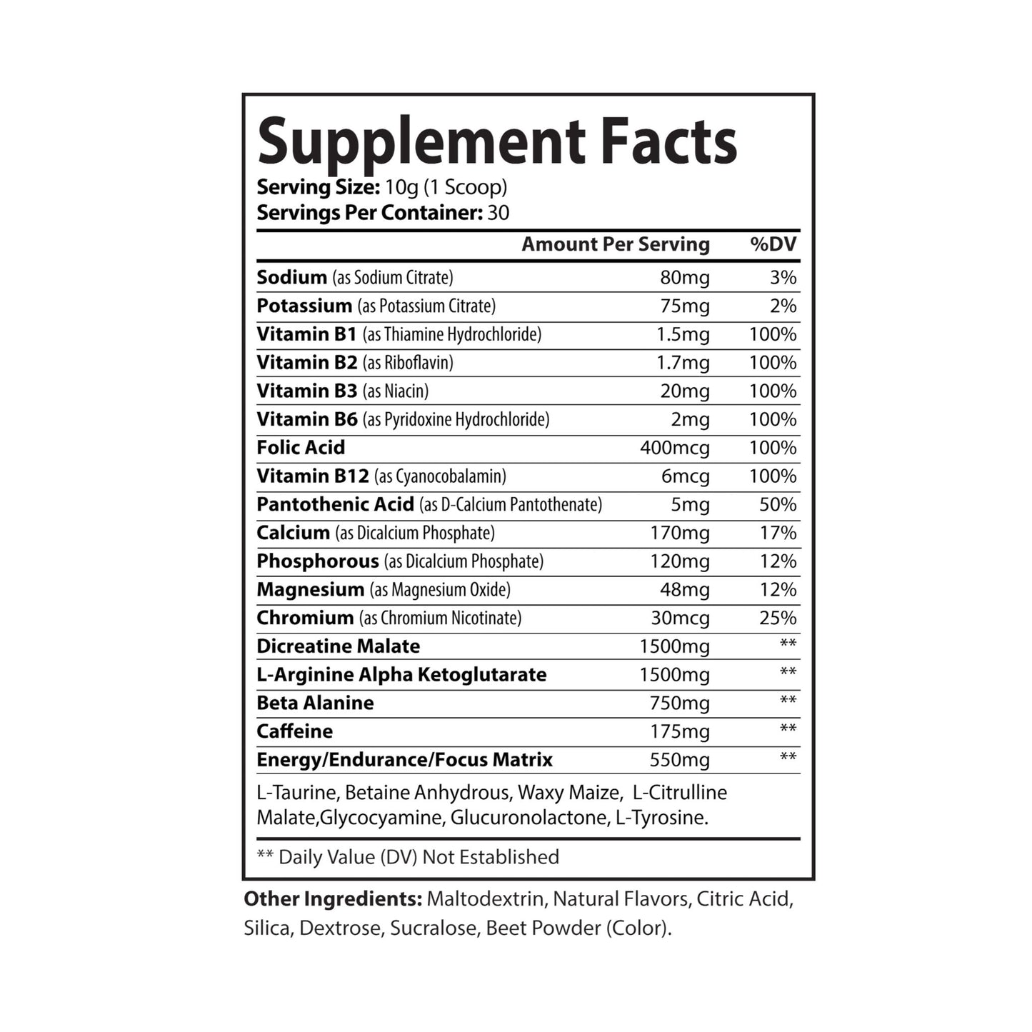 Dilatancy Pre-Workout Supplement, Watermelon (300g, 10.58oz)