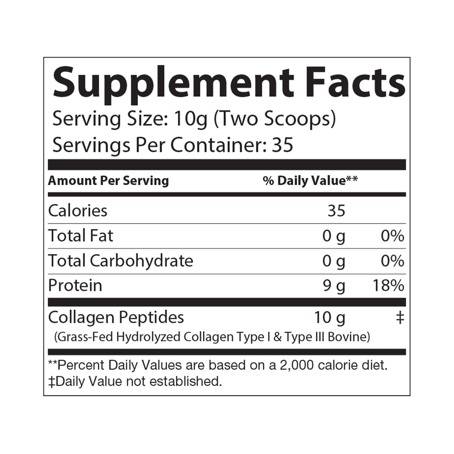 Dilatancy Collagen Peptides Type I & III Supplement (350g, 12.3oz)