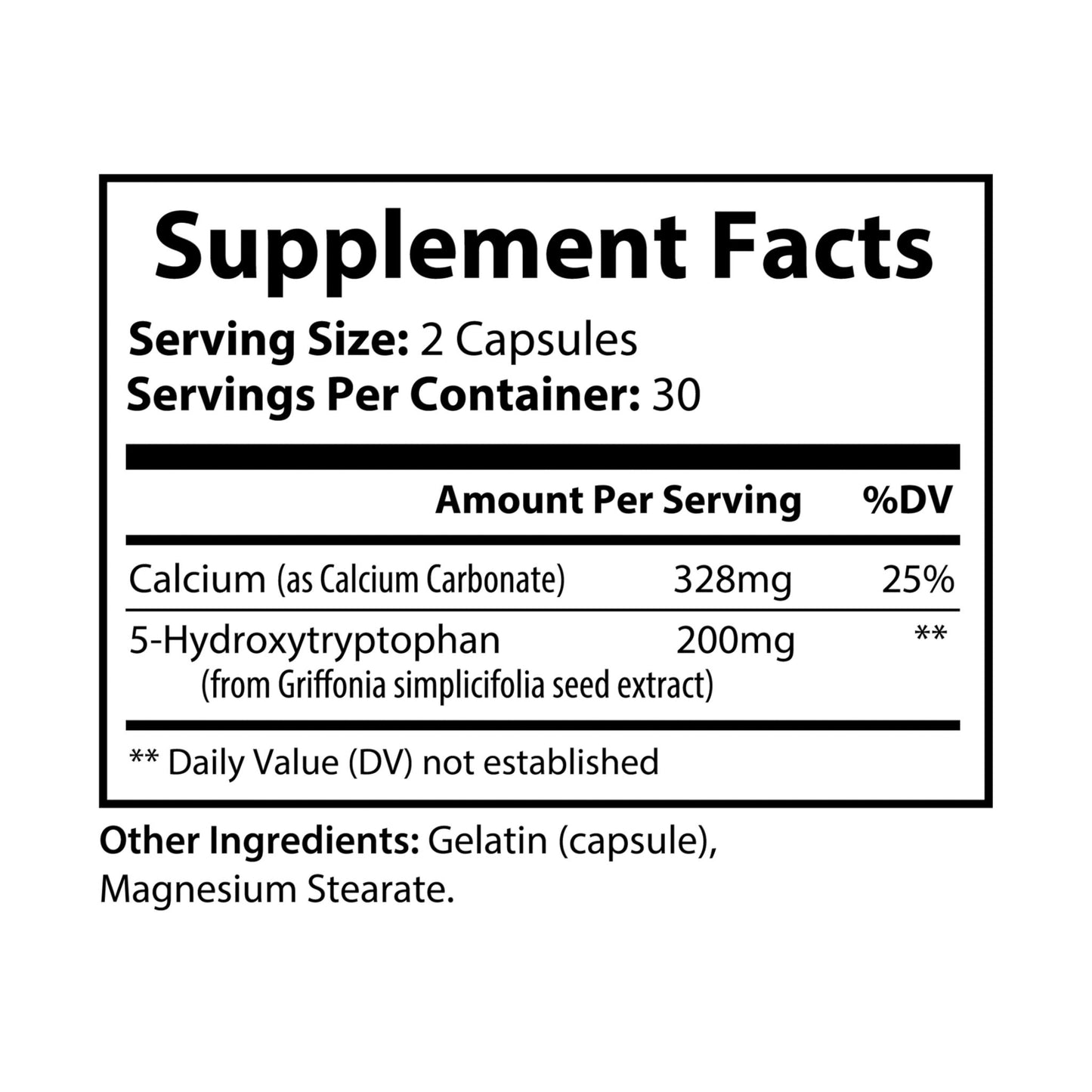 Dilatancy 5-HTP Supplement (60 Capsules)