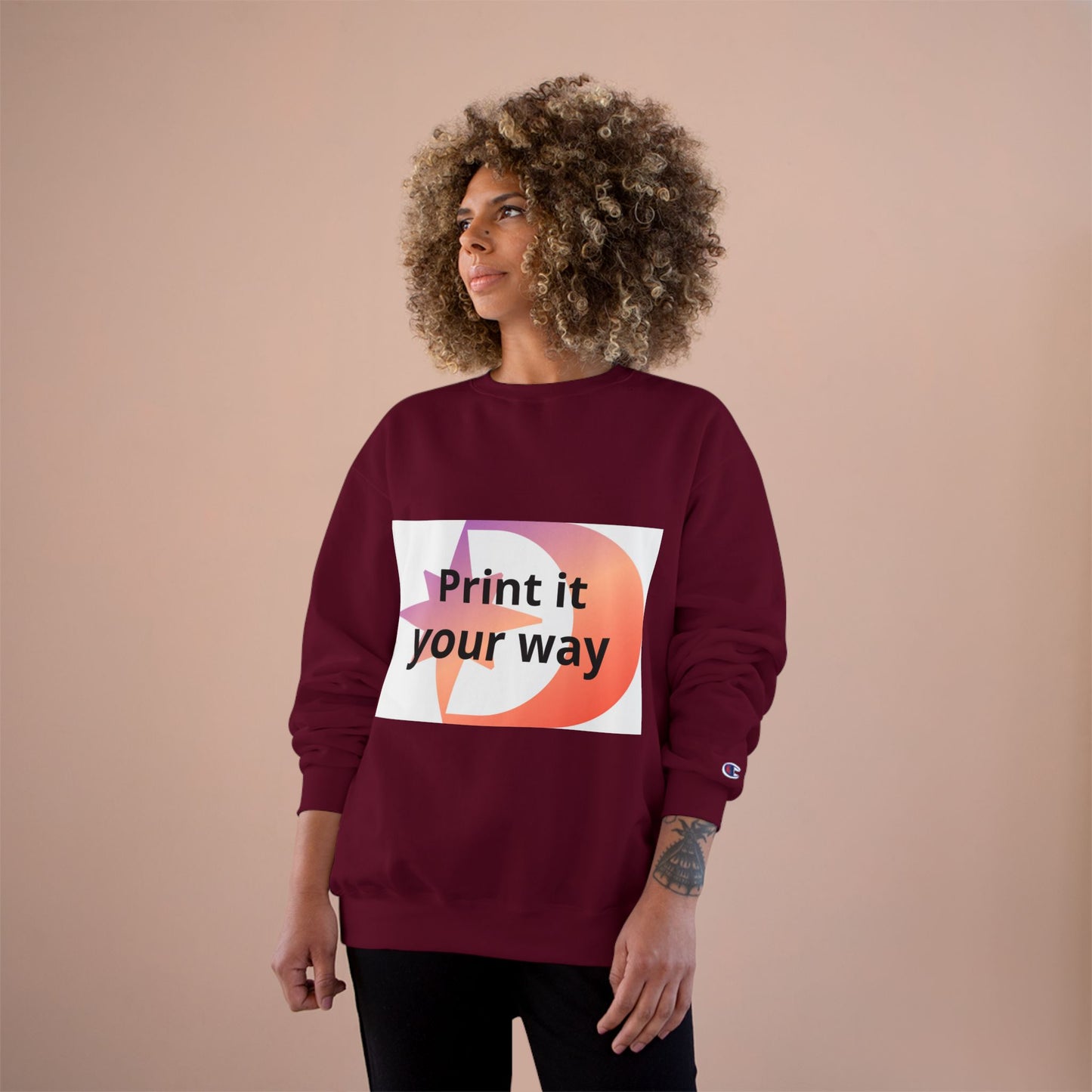 Champion Sweatshirt Customizable Sweatshirt