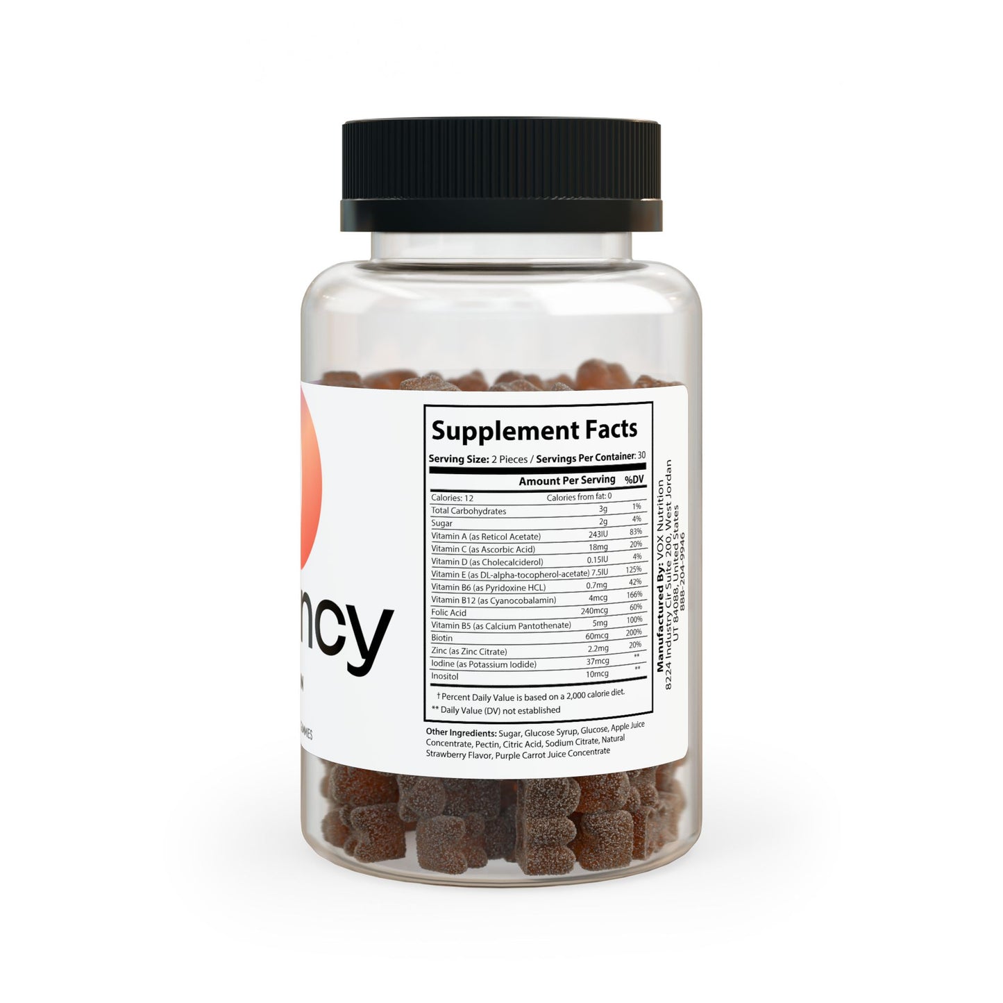 Dilatancy Multivitamin Gummies for Adults (60 Gummies)