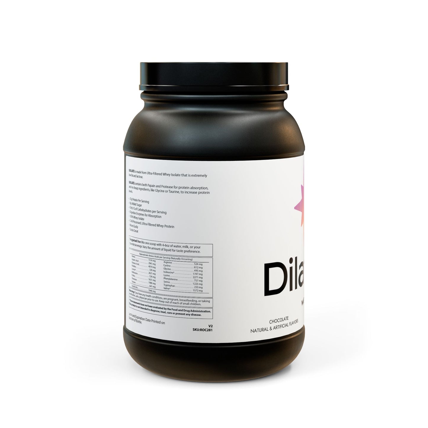 Dilatancy Whey Isolate Protein Supplement (907g, 2lb)