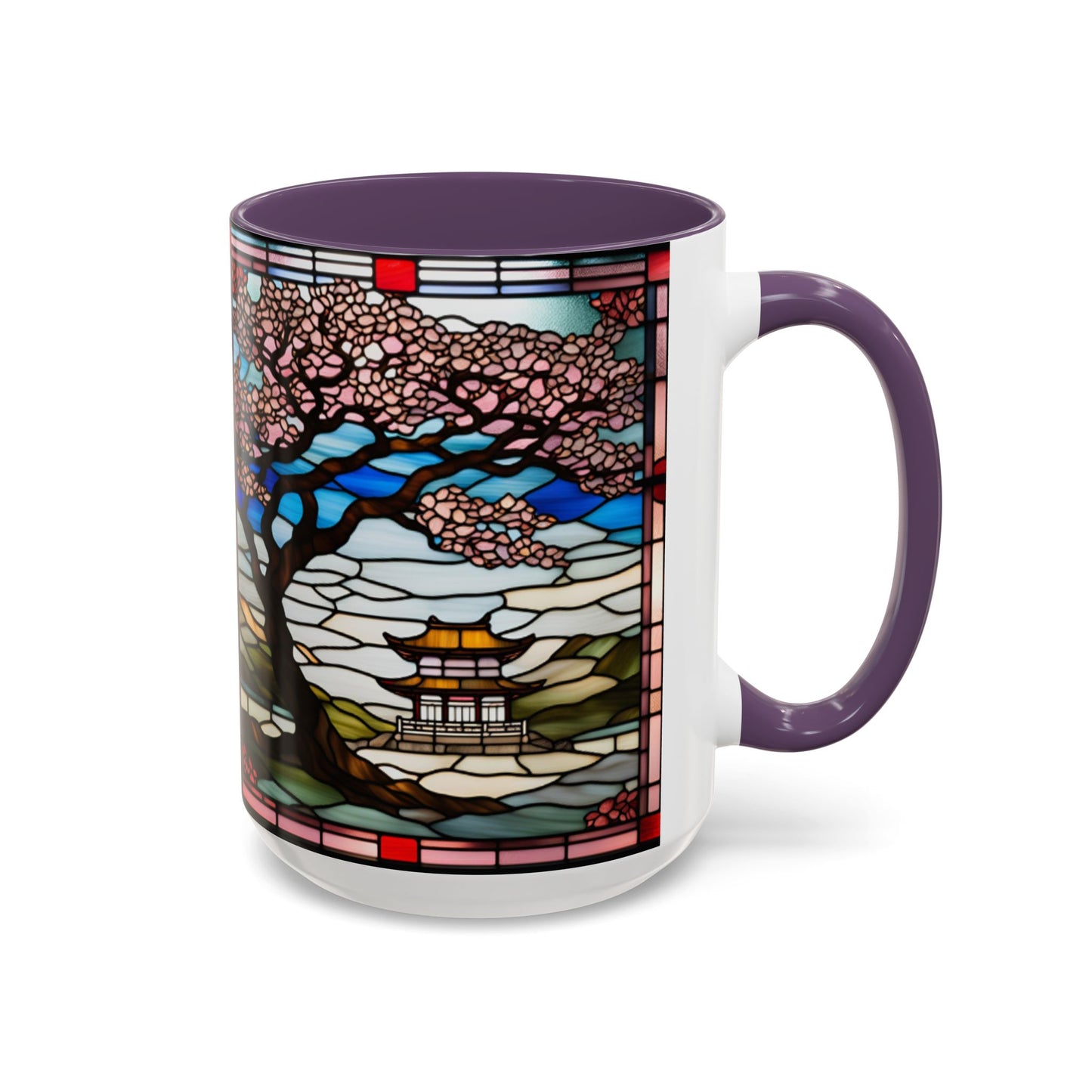Cherry Blossom Accent Coffee Mug, Aesthetic Floral Mug, Tea Lover Gift, Spring Decor, Unique Housewarming, Ceramic Cup