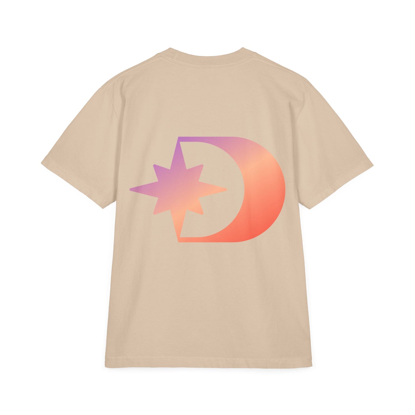 Customizable Unisex Garment-Dyed Drop-Shoulder T-Shirt