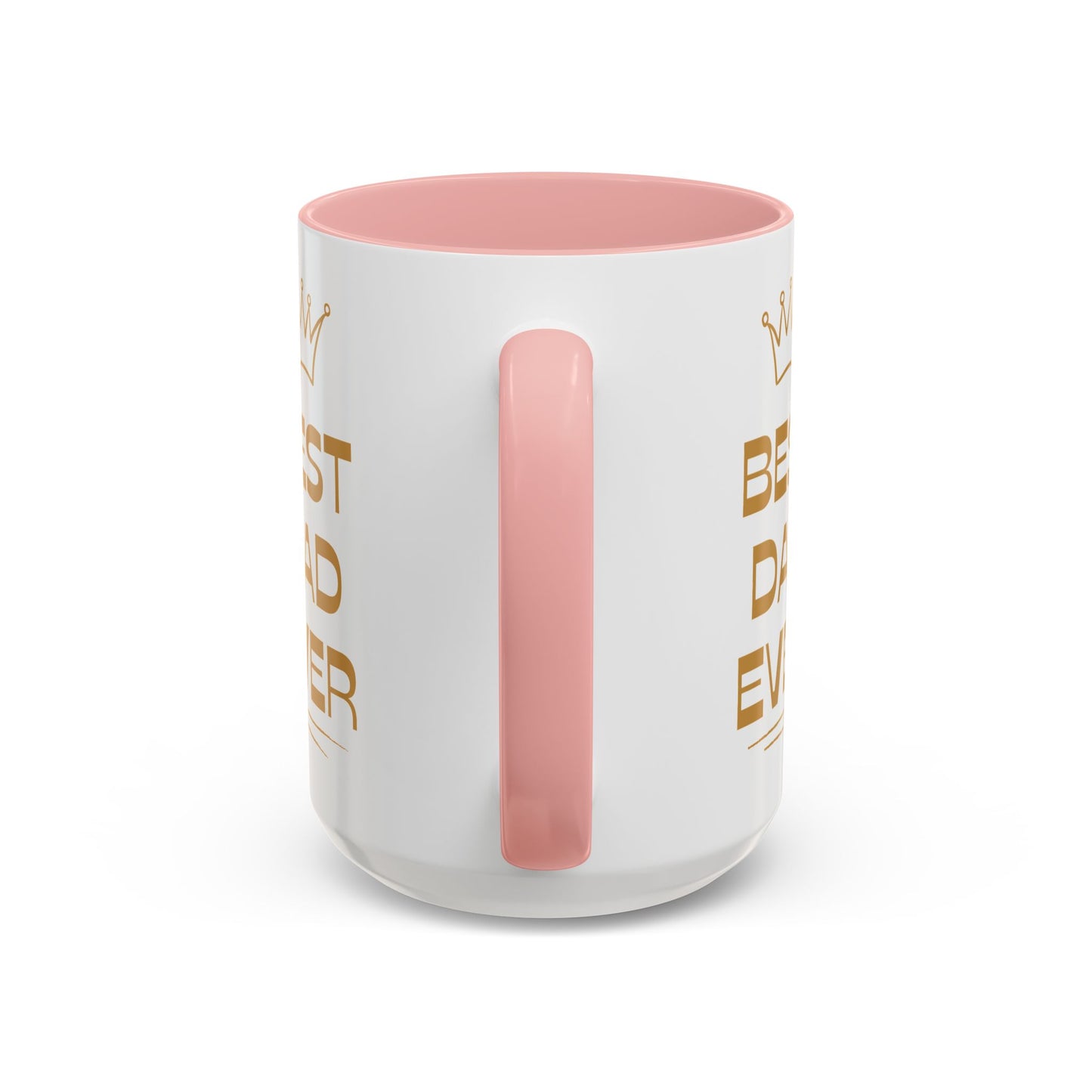 Best Dad Ever Accent Coffee Mug - Perfect Gift for Father's Day, Birthday, Dad's Appreciation, Coffee Lover, Personalized Mug