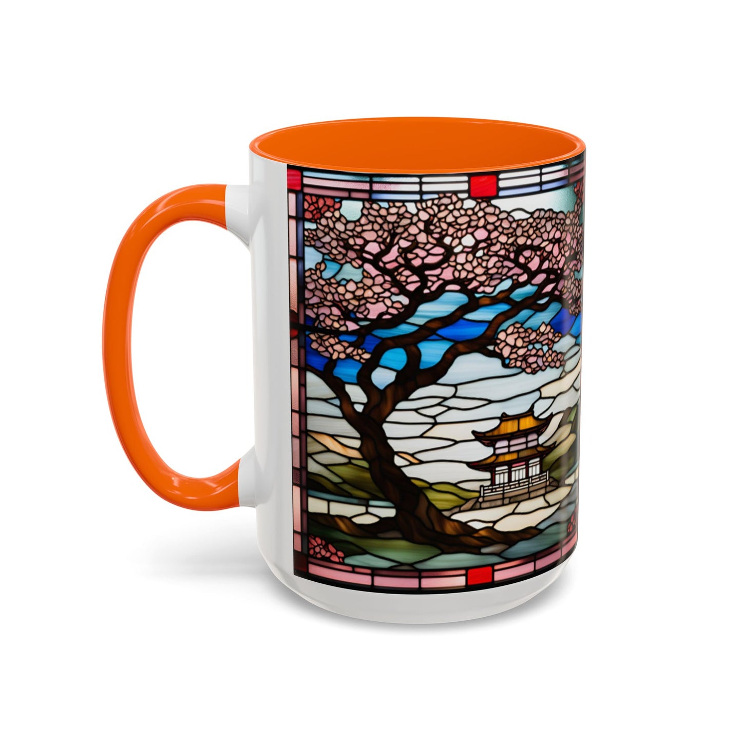 Cherry Blossom Accent Coffee Mug, Aesthetic Floral Mug, Tea Lover Gift, Spring Decor, Unique Housewarming, Ceramic Cup