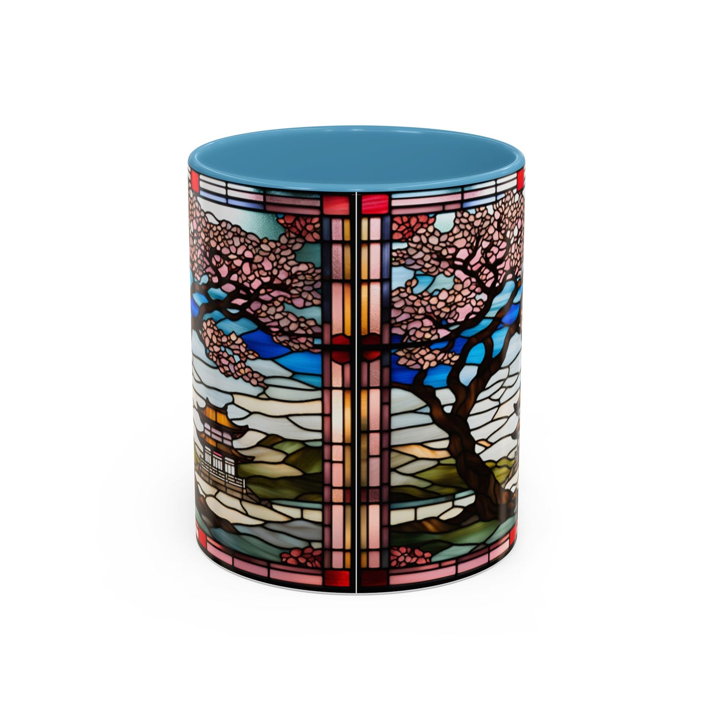 Cherry Blossom Accent Coffee Mug, Aesthetic Floral Mug, Tea Lover Gift, Spring Decor, Unique Housewarming, Ceramic Cup
