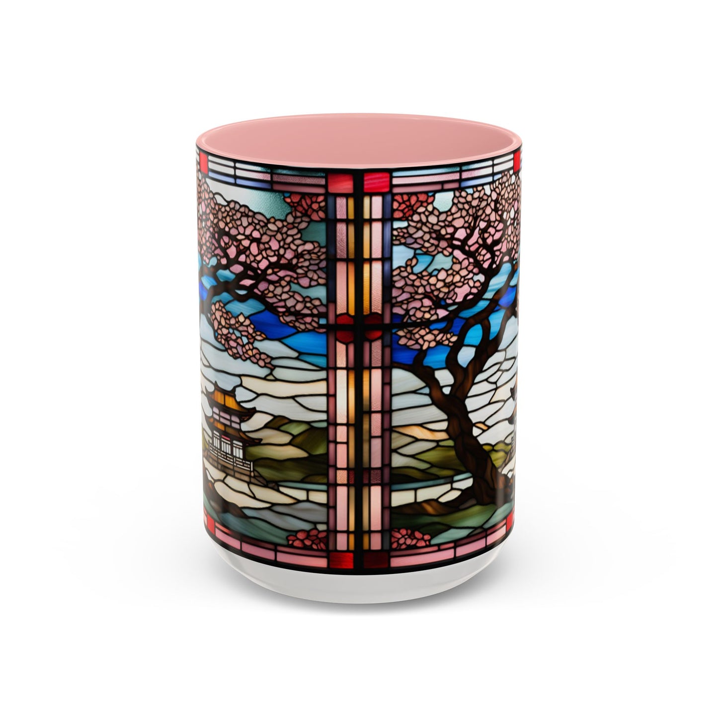 Cherry Blossom Accent Coffee Mug, Aesthetic Floral Mug, Tea Lover Gift, Spring Decor, Unique Housewarming, Ceramic Cup