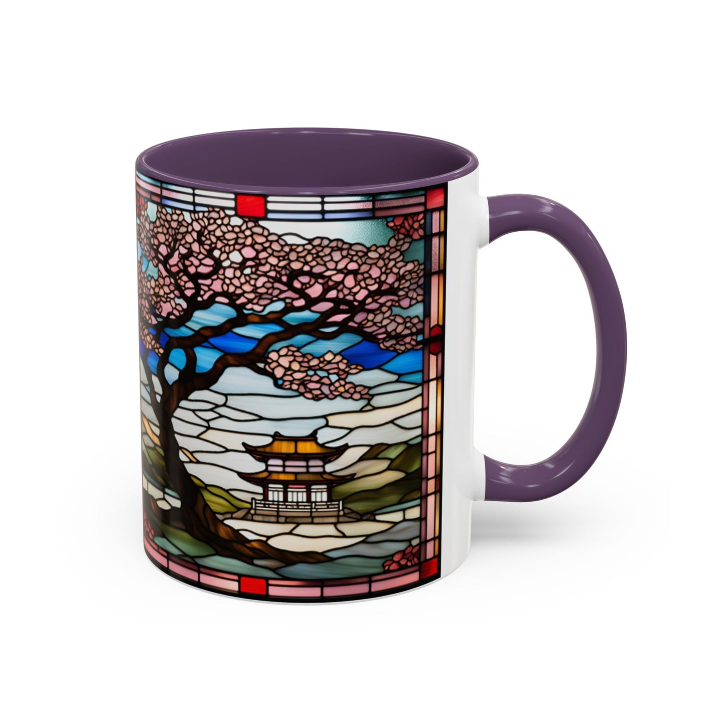 Cherry Blossom Accent Coffee Mug, Aesthetic Floral Mug, Tea Lover Gift, Spring Decor, Unique Housewarming, Ceramic Cup