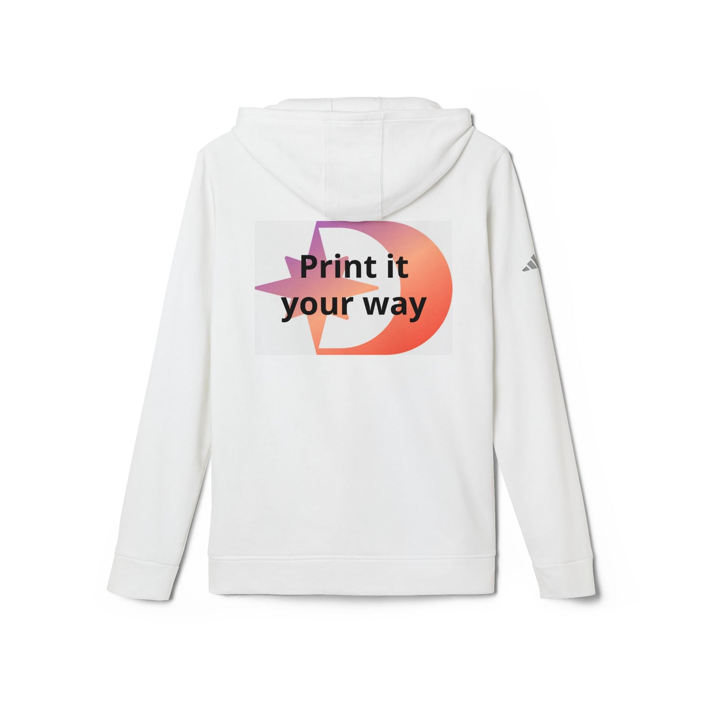 Adidas Minimalist Customizable White Hoodie