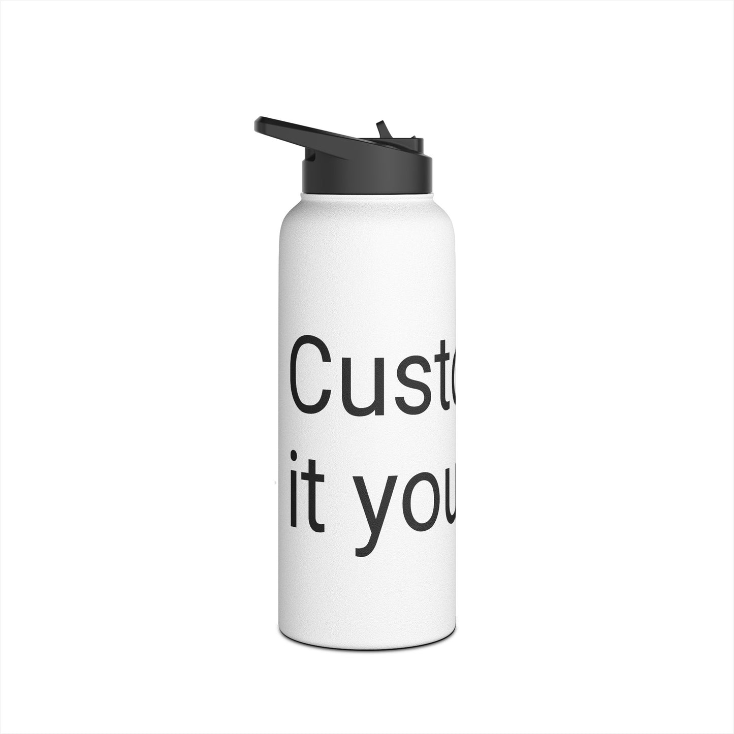 Custom Stainless Steel Water Bottle - Motivational Drinkware for Outdoors, Gym, School, Travel, Fitness - Ideal Gift for Active Lifestyles