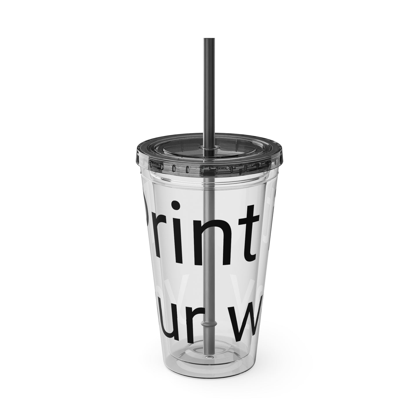 Sunsplash Tumbler with Straw | Motivational Travel Mug for Coffee Lovers, Reusable Drink Container, Eco-Friendly Gift, Summer Vibes