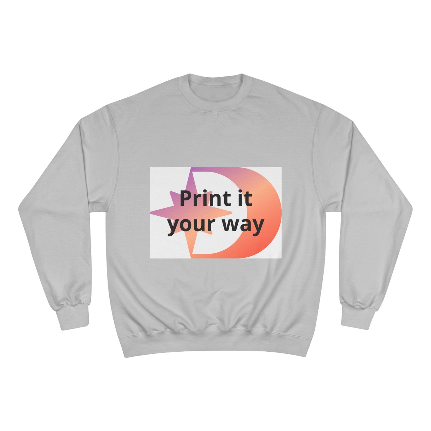 Champion Sweatshirt Customizable Sweatshirt