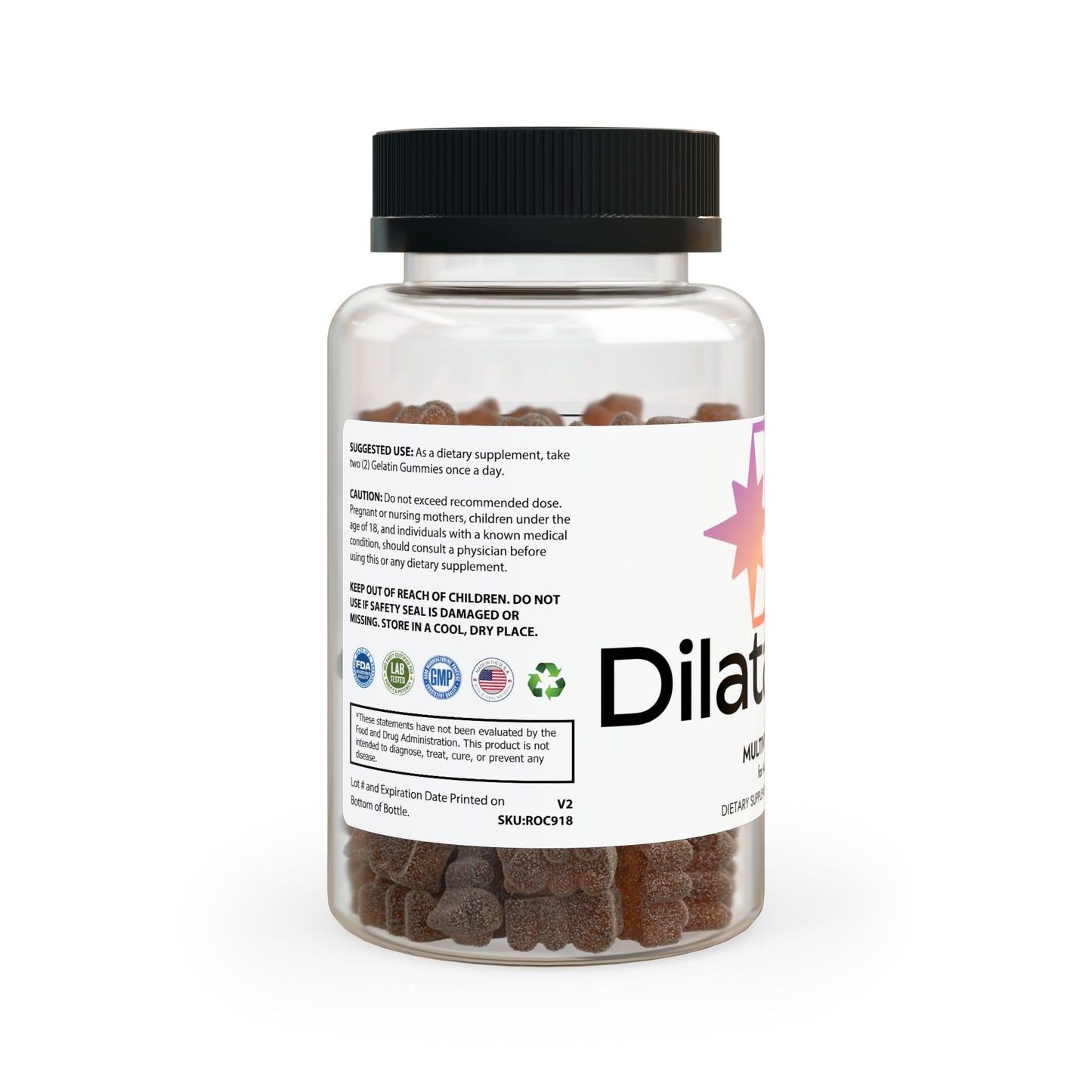 Dilatancy Multivitamin Gummies for Adults (60 Gummies)