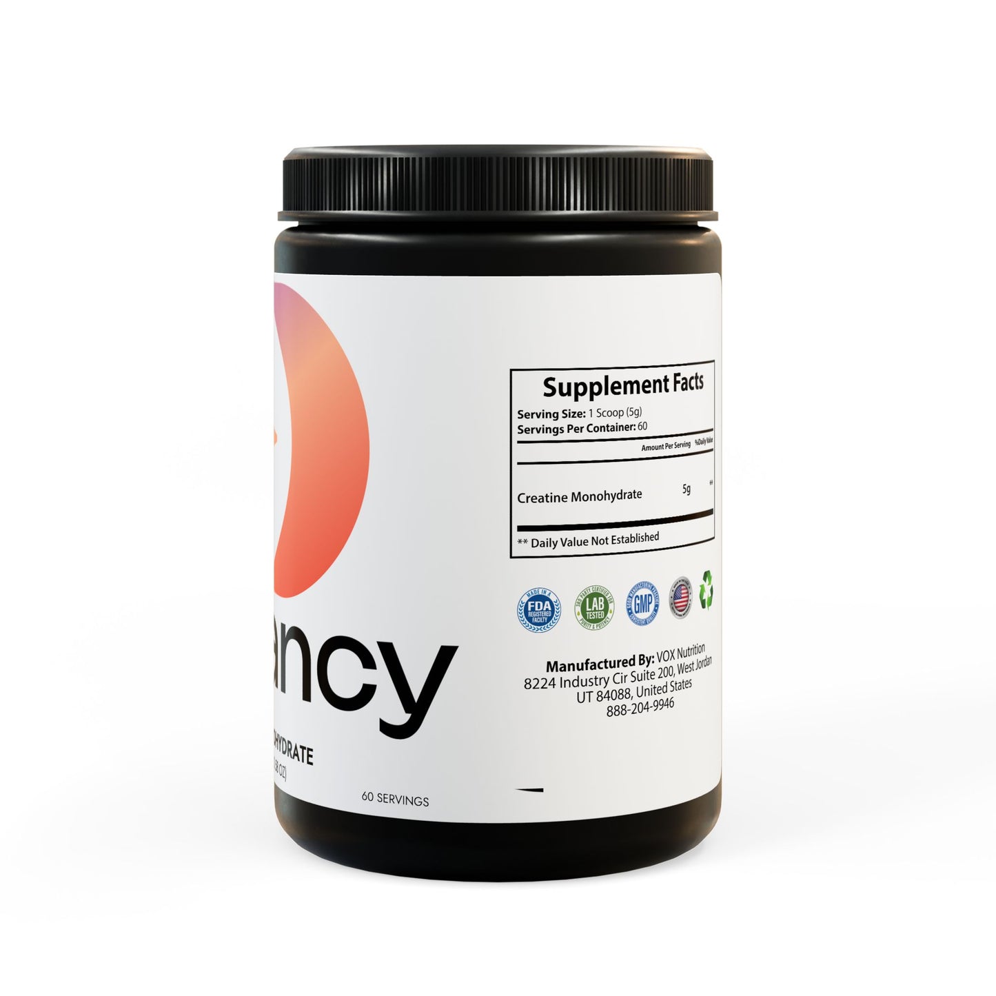 Dilatancy Creatine Monohydrate Supplement (300g, 10.58oz)
