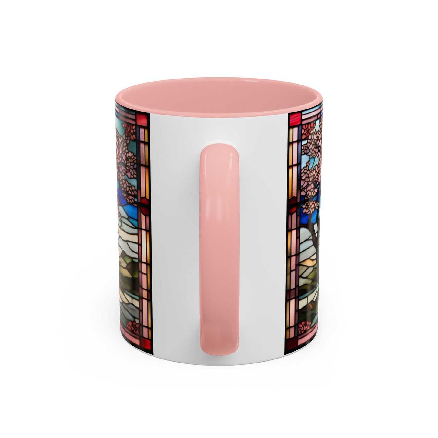 Cherry Blossom Accent Coffee Mug, Aesthetic Floral Mug, Tea Lover Gift, Spring Decor, Unique Housewarming, Ceramic Cup