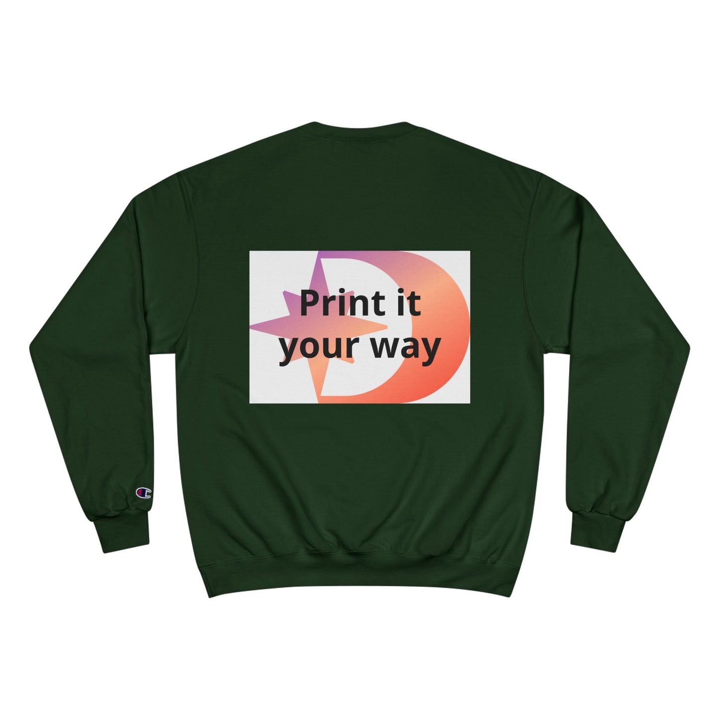 Champion Sweatshirt Customizable Sweatshirt