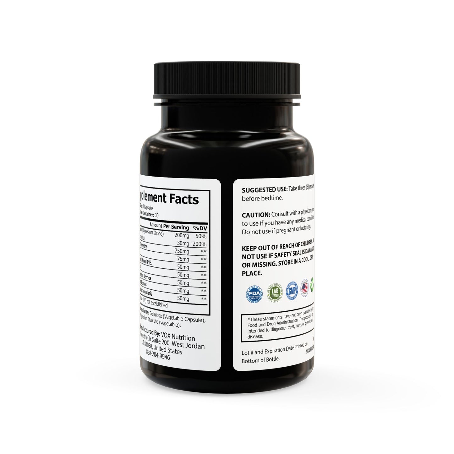 Dilatancy Magnesium Zinc Supplement (90 Capsules)