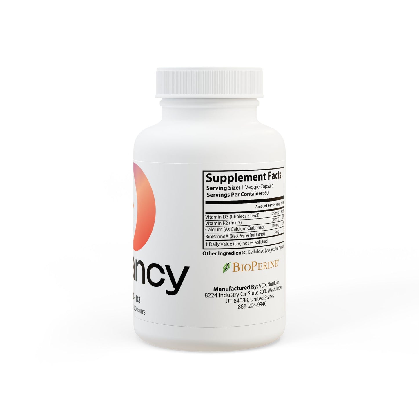 Dilatancy Vitamin K2 + D3 Supplement (60 Capsules)