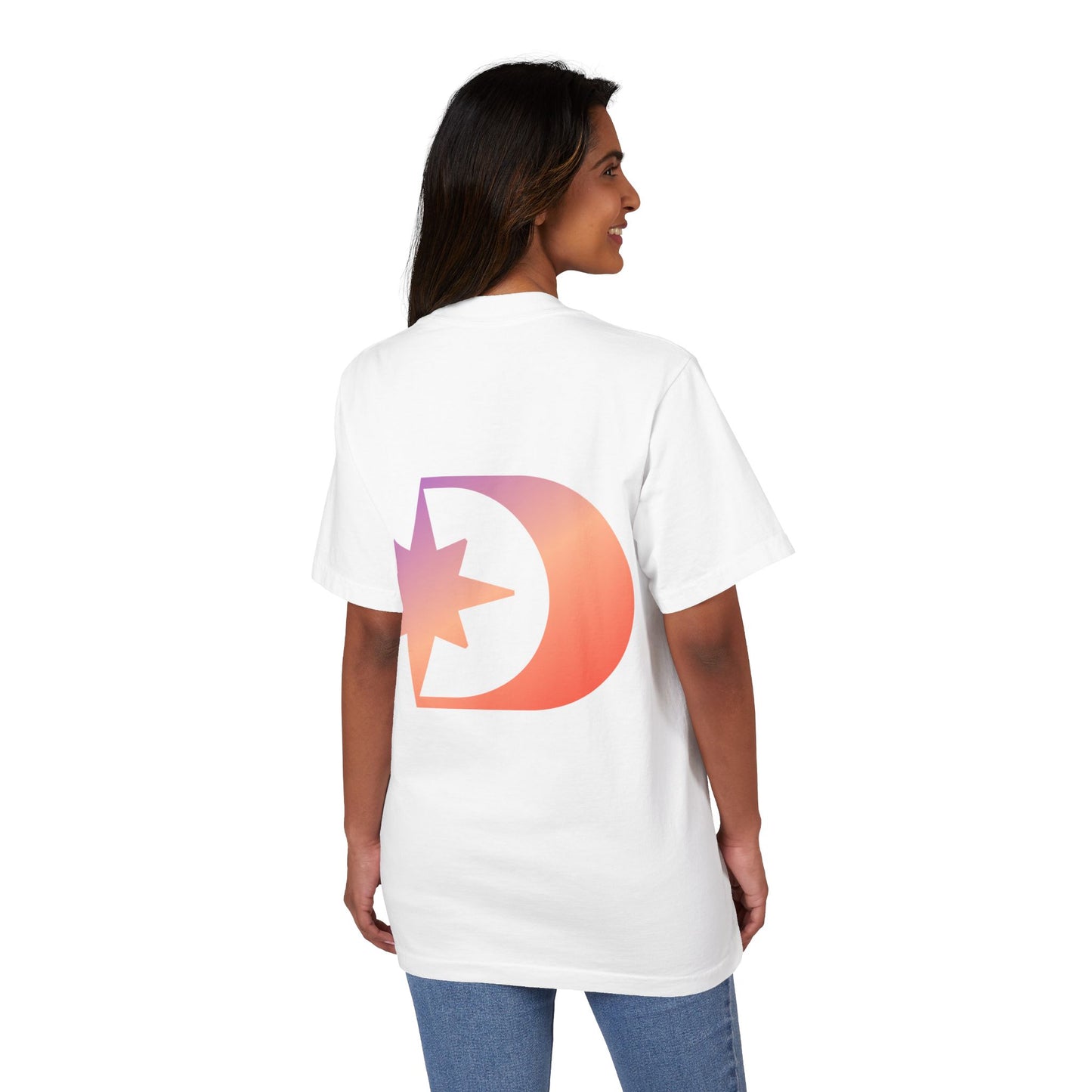 Customizable Unisex Garment-Dyed Drop-Shoulder T-Shirt