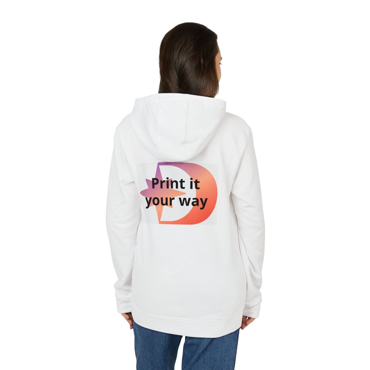 Adidas Minimalist Customizable White Hoodie