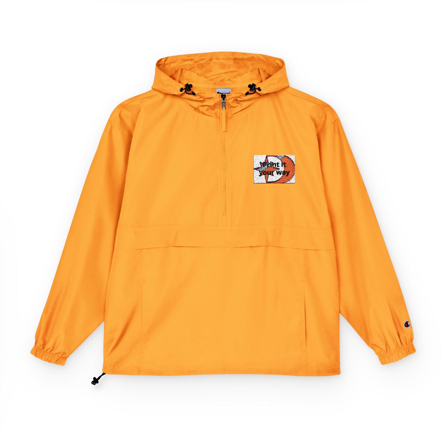 Champion Packable Anorak Jacket with Customizable Chest Patch