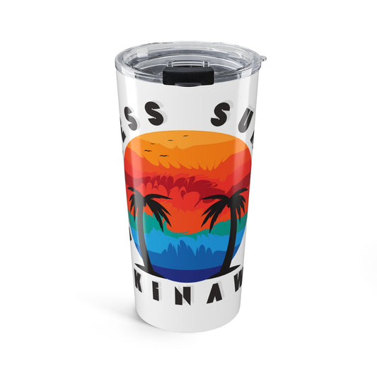 Okinawa Tumbler 20oz, Japanese Travel Mug, Insulated Cup, Gift for Traveler, Vacation Accessories