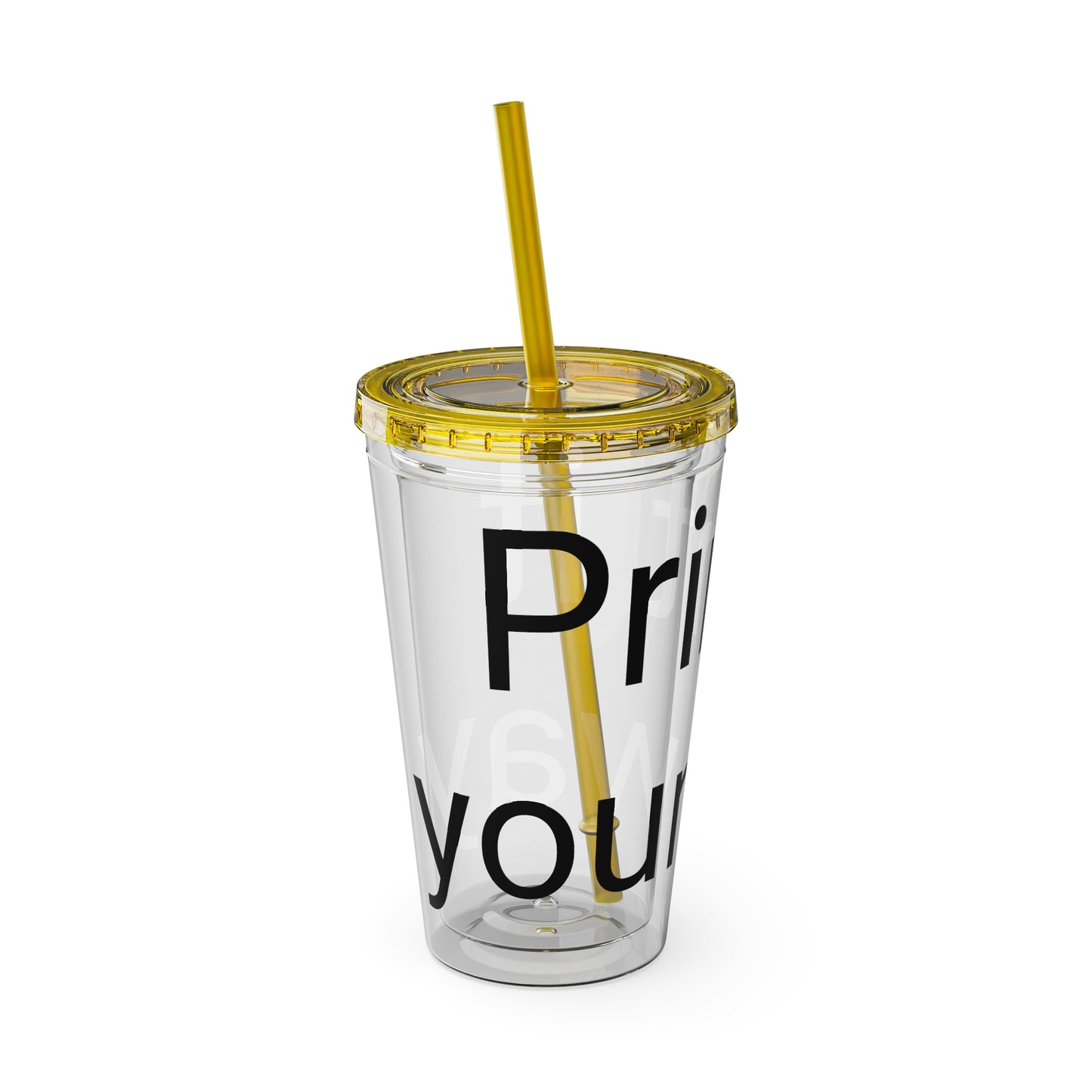 Sunsplash Tumbler with Straw | Motivational Travel Mug for Coffee Lovers, Reusable Drink Container, Eco-Friendly Gift, Summer Vibes