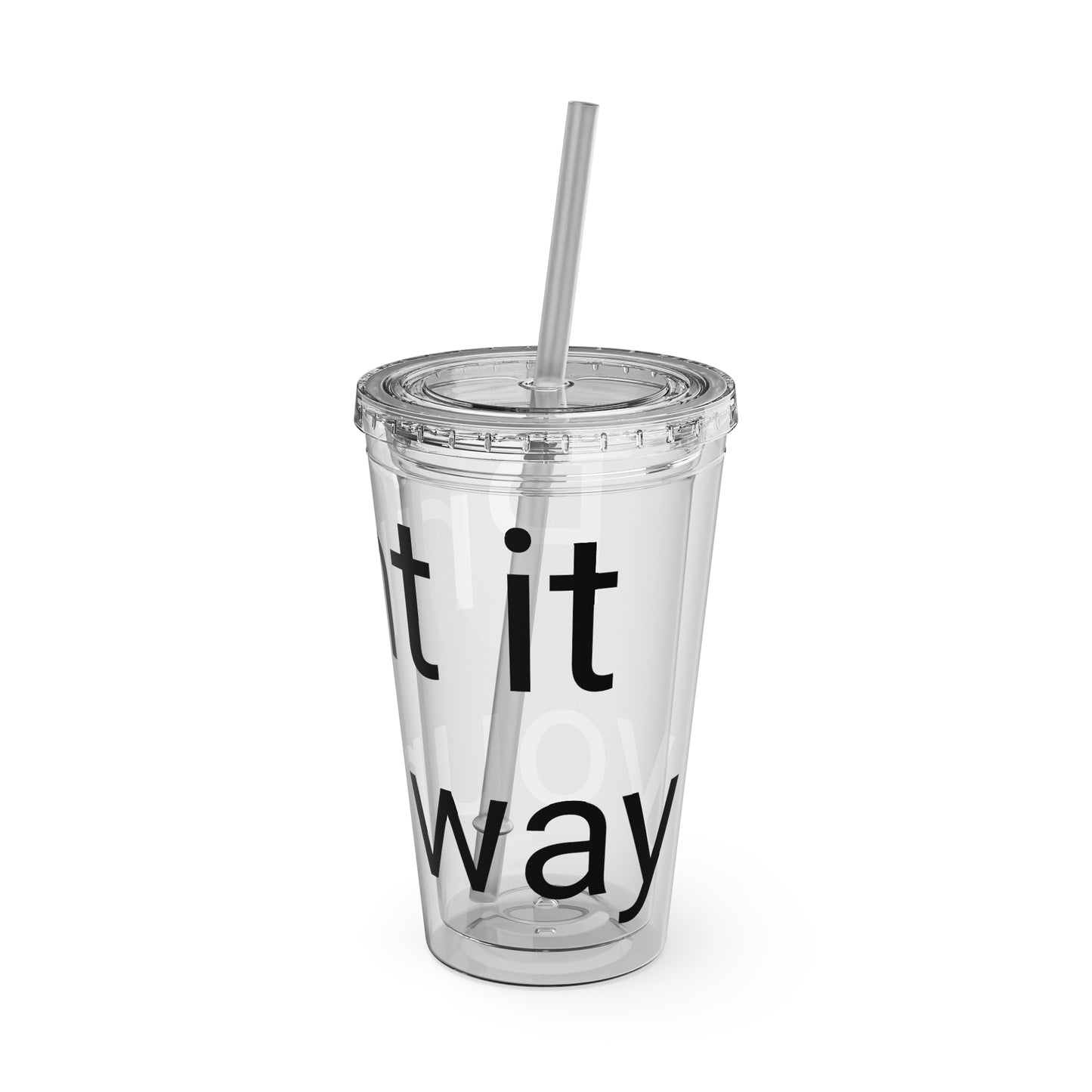 Sunsplash Tumbler with Straw | Motivational Travel Mug for Coffee Lovers, Reusable Drink Container, Eco-Friendly Gift, Summer Vibes