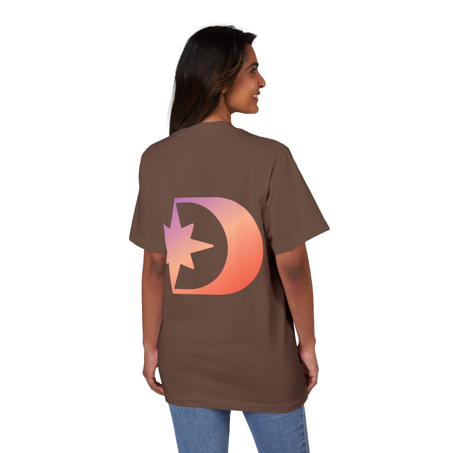 Customizable Unisex Garment-Dyed Drop-Shoulder T-Shirt