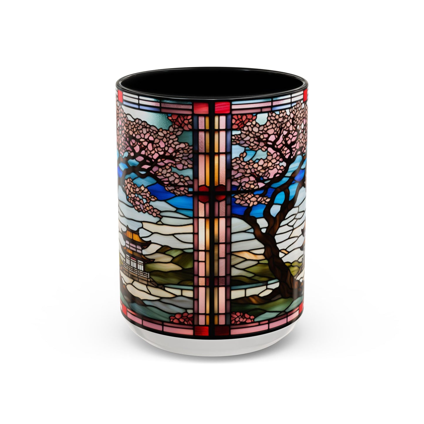 Cherry Blossom Accent Coffee Mug, Aesthetic Floral Mug, Tea Lover Gift, Spring Decor, Unique Housewarming, Ceramic Cup