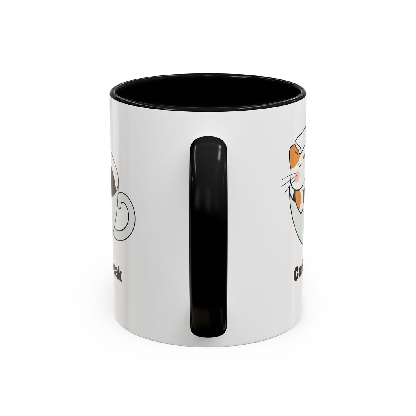 Onsen Neko Coffee Mug, 11oz - Ceramic Tea Cup with Japanese Cat Design, Cute Cat Lover Gift, Porcelain Cat Mug, Kitty Coffee Cup, Kawaii