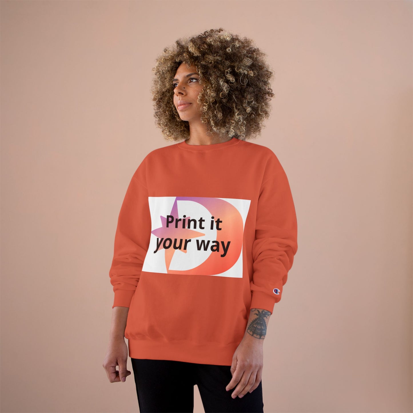 Champion Sweatshirt Customizable Sweatshirt
