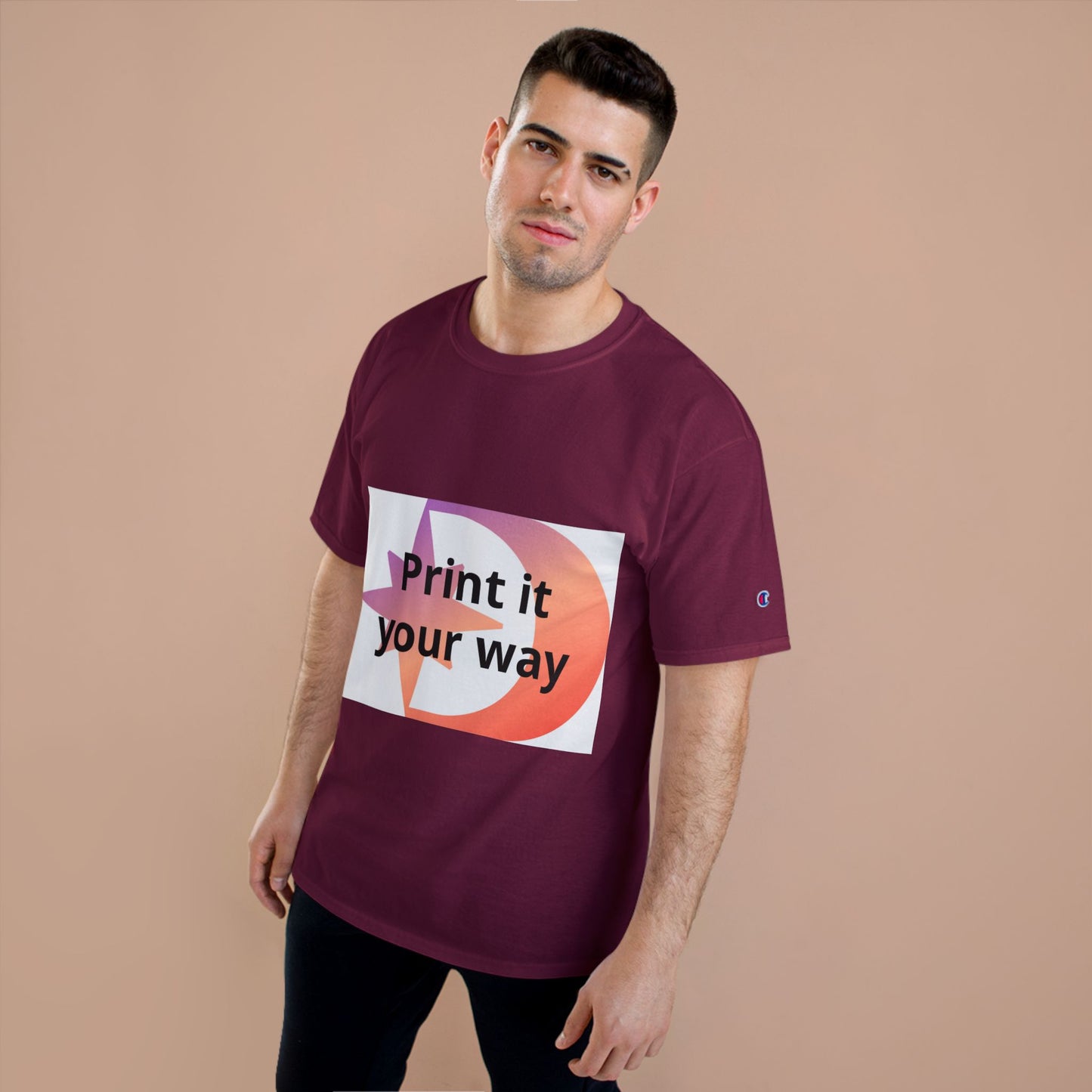 Champion T-Shirt — Customizable Logo Tee