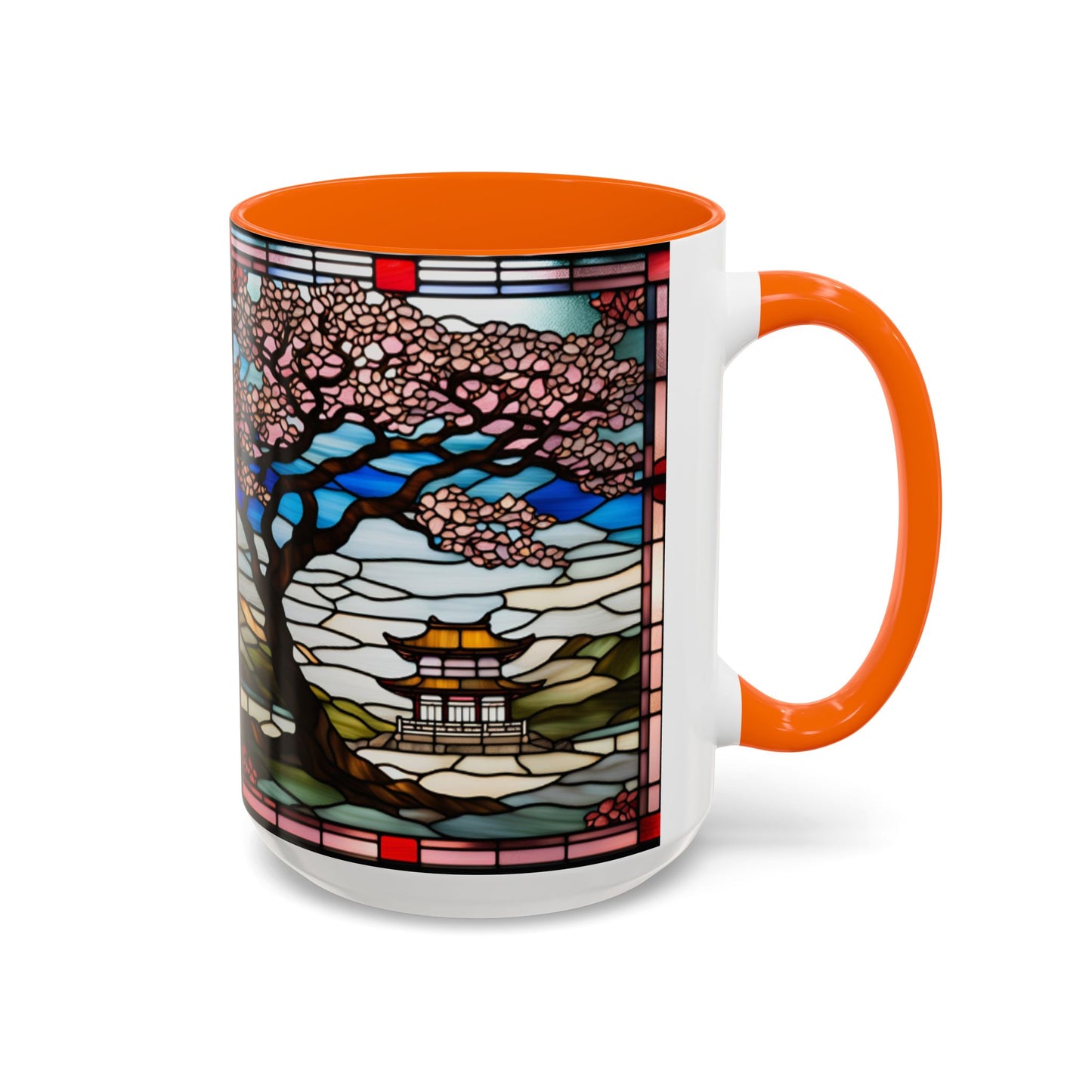 Cherry Blossom Accent Coffee Mug, Aesthetic Floral Mug, Tea Lover Gift, Spring Decor, Unique Housewarming, Ceramic Cup