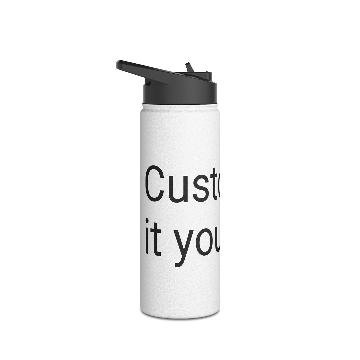 Custom Stainless Steel Water Bottle - Motivational Drinkware for Outdoors, Gym, School, Travel, Fitness - Ideal Gift for Active Lifestyles