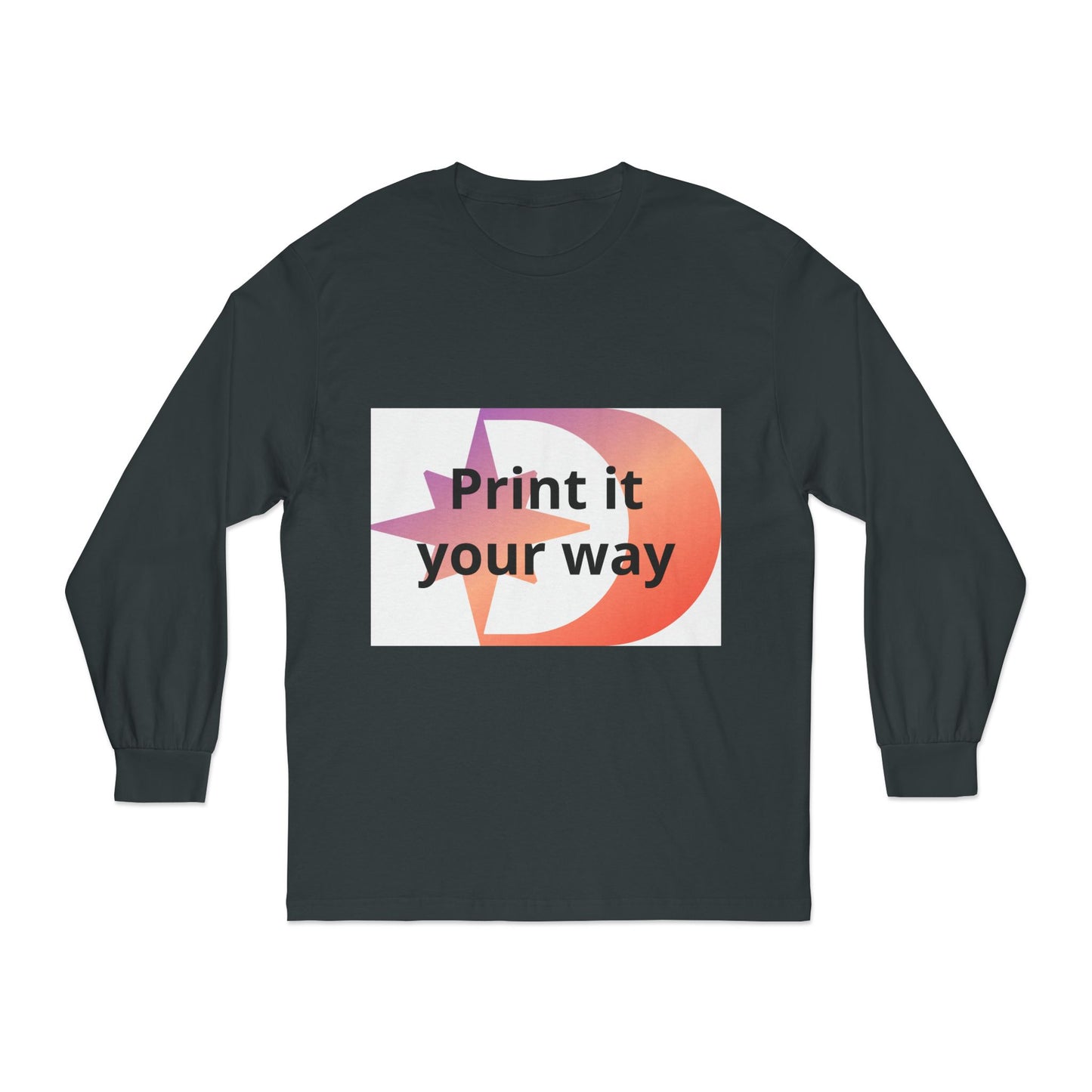 American Apparel Customizable Graphic Long Sleeve Tee Customizable