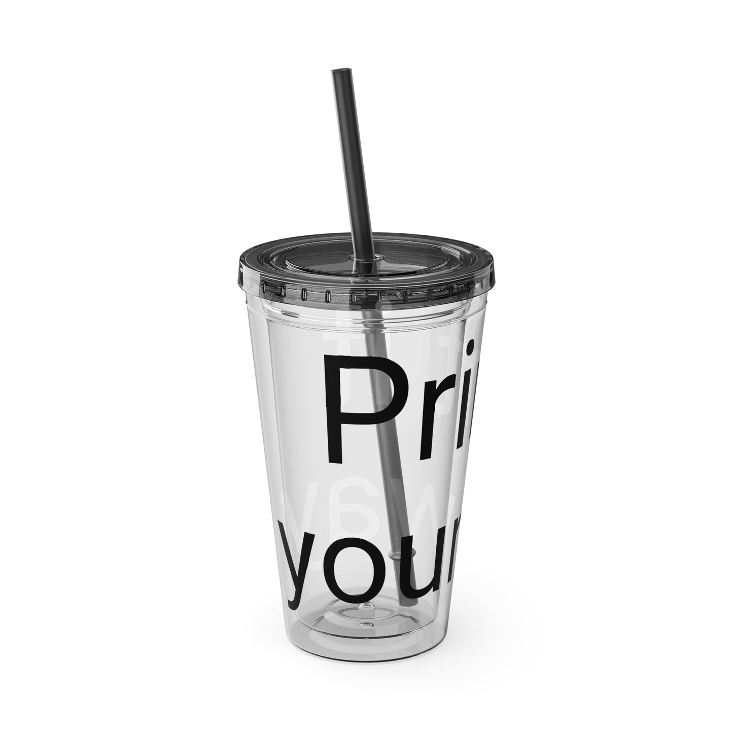 Sunsplash Tumbler with Straw | Motivational Travel Mug for Coffee Lovers, Reusable Drink Container, Eco-Friendly Gift, Summer Vibes