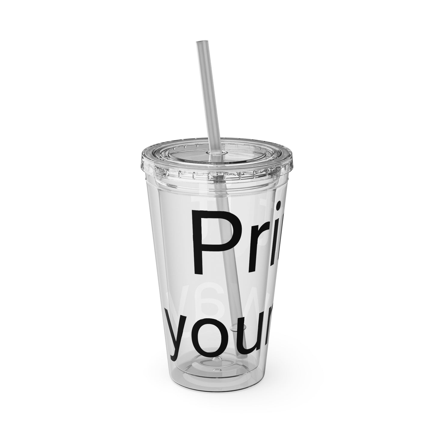 Sunsplash Tumbler with Straw | Motivational Travel Mug for Coffee Lovers, Reusable Drink Container, Eco-Friendly Gift, Summer Vibes