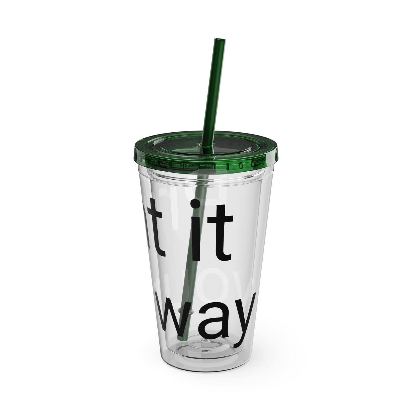 Sunsplash Tumbler with Straw | Motivational Travel Mug for Coffee Lovers, Reusable Drink Container, Eco-Friendly Gift, Summer Vibes