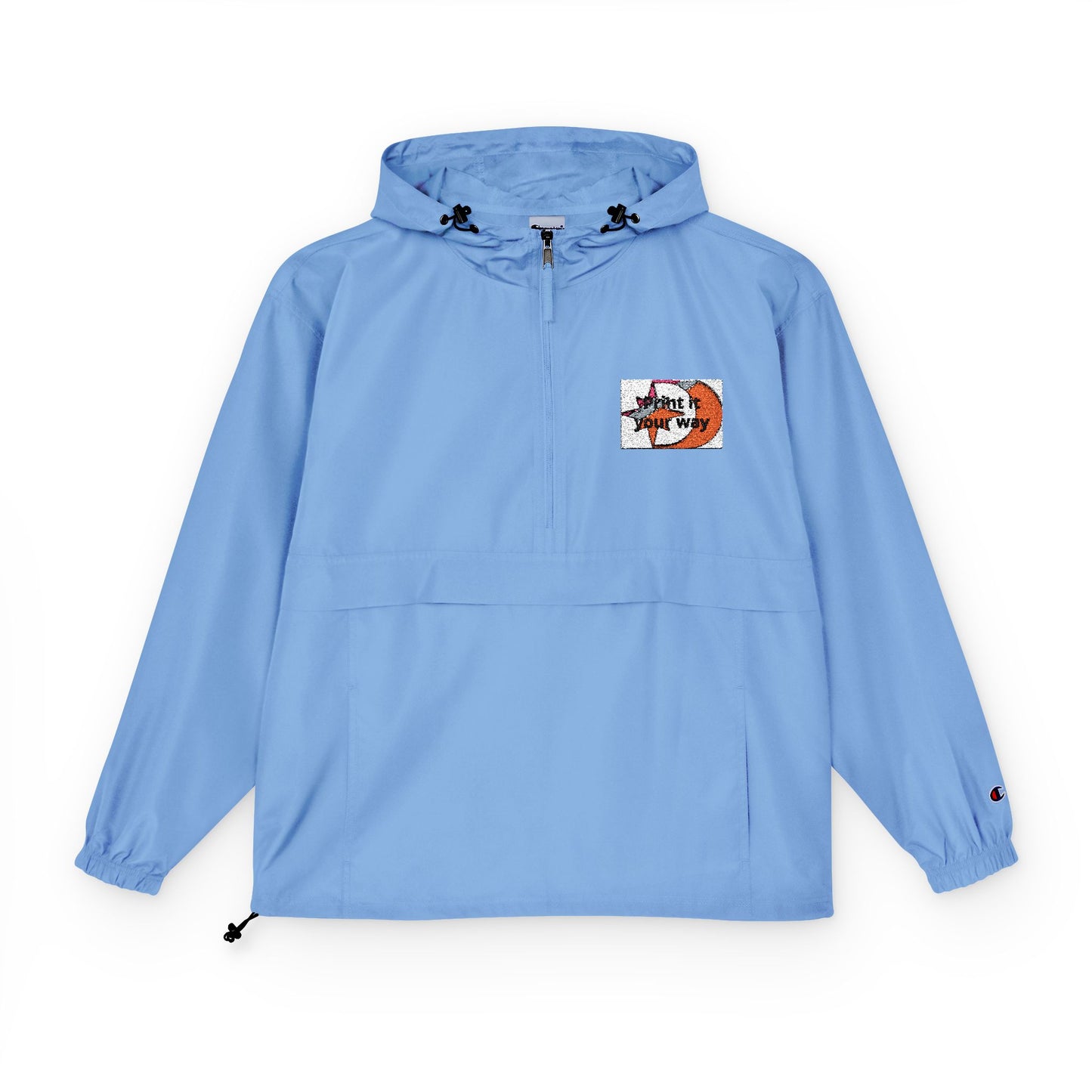 Champion Packable Anorak Jacket with Customizable Chest Patch