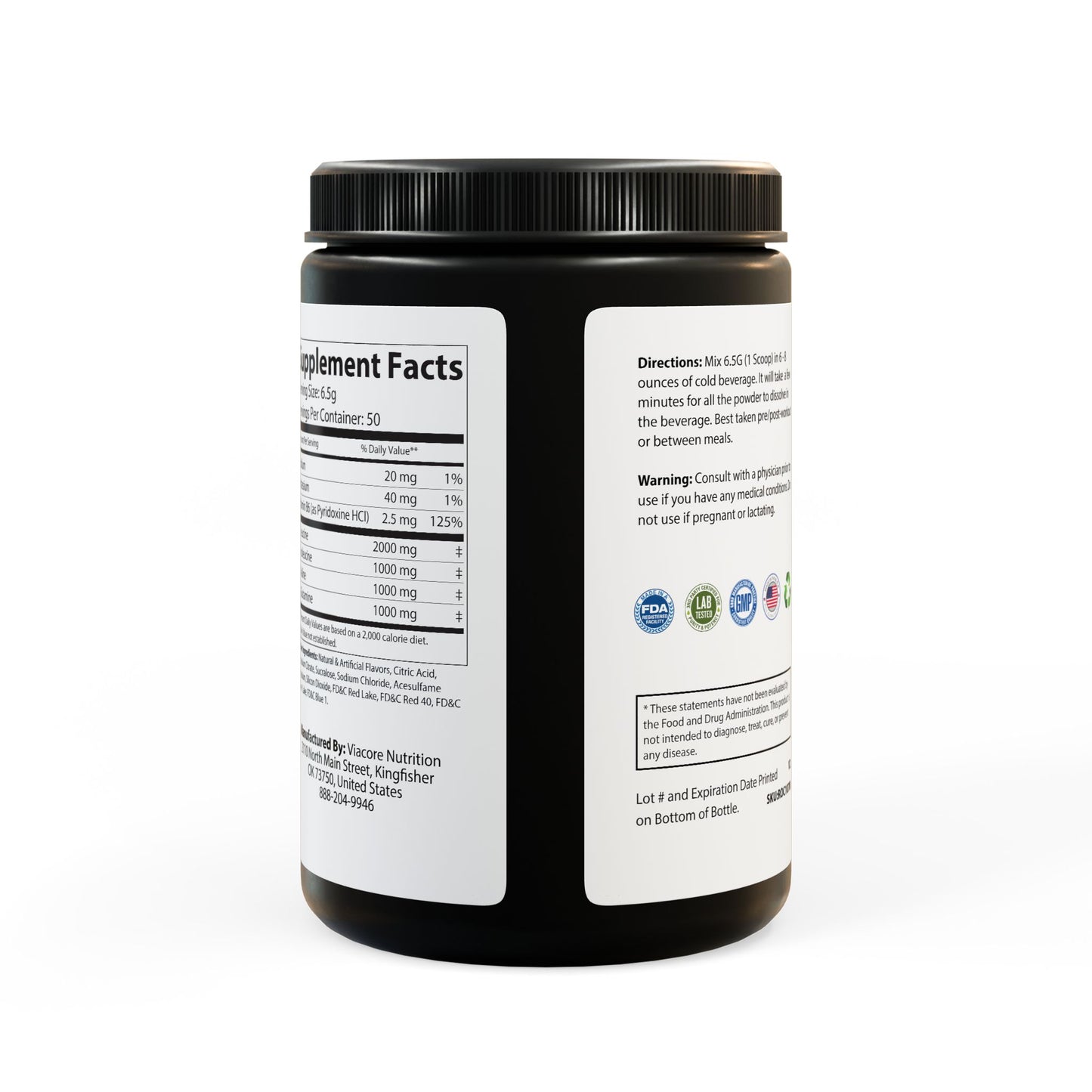 Dilatancy BCAA Supplement, Grape (325g, 11.46oz, 50 servings)