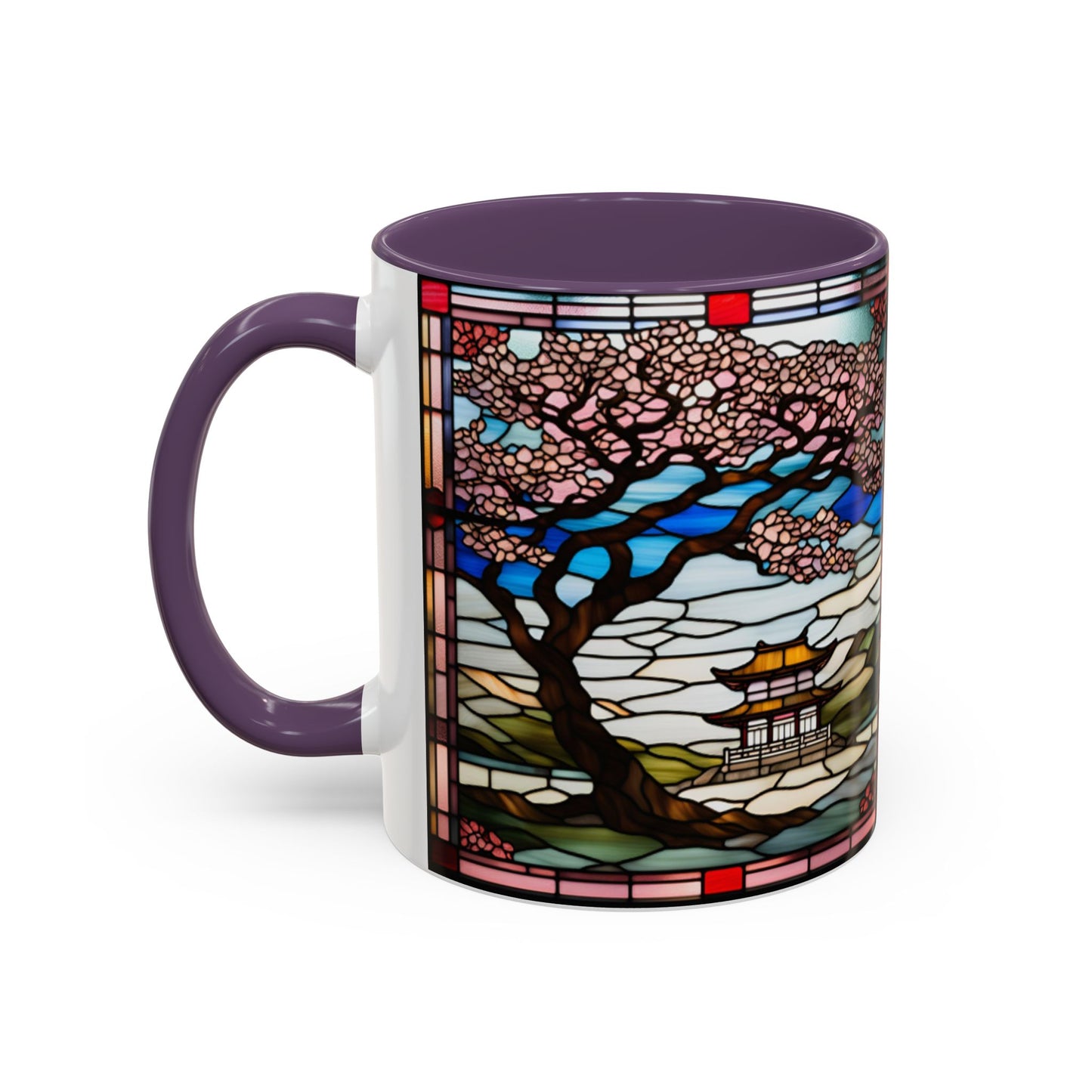 Cherry Blossom Accent Coffee Mug, Aesthetic Floral Mug, Tea Lover Gift, Spring Decor, Unique Housewarming, Ceramic Cup