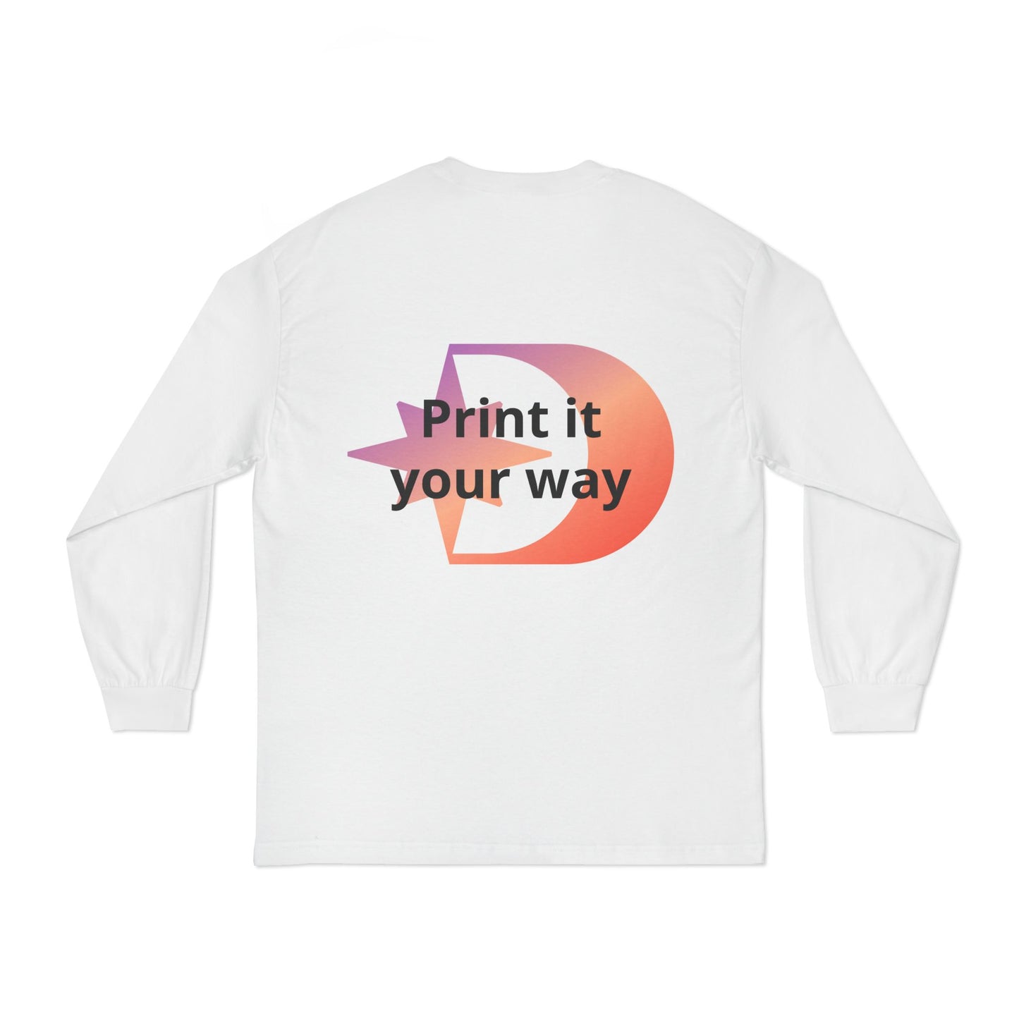 American Apparel Customizable Graphic Long Sleeve Tee Customizable