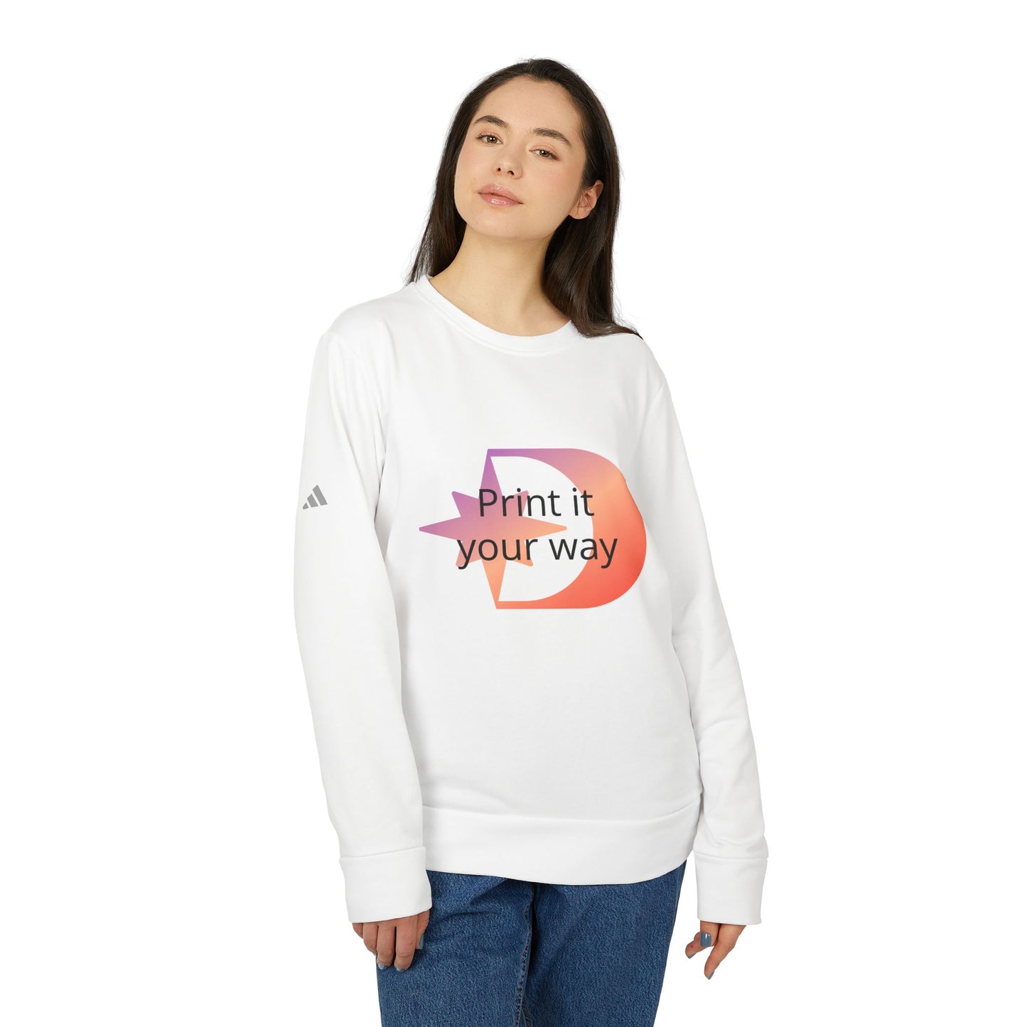 Adidas Customizable Crewneck Sweatshirt