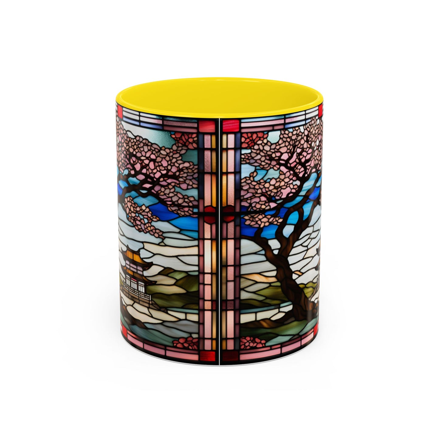 Cherry Blossom Accent Coffee Mug, Aesthetic Floral Mug, Tea Lover Gift, Spring Decor, Unique Housewarming, Ceramic Cup