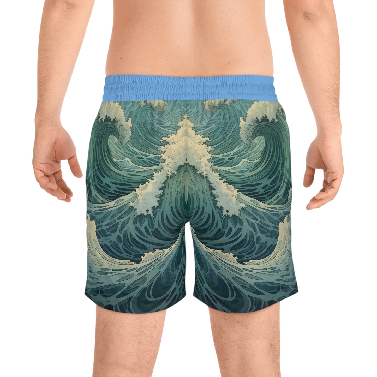 Customizable Men's Mid-Length Swim Shorts