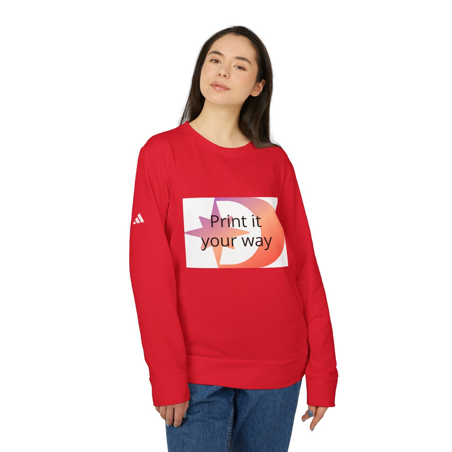 Adidas Customizable Crewneck Sweatshirt